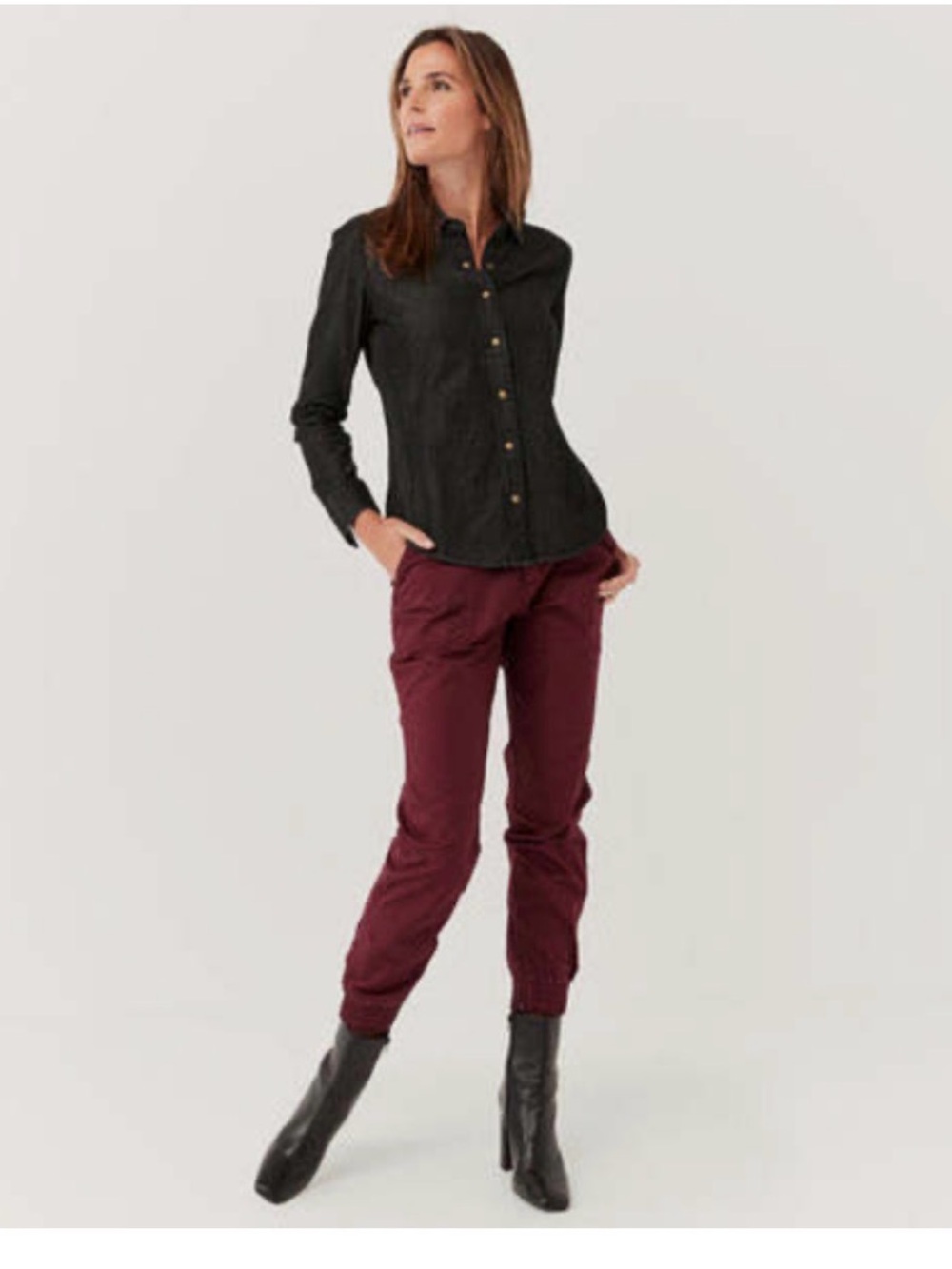 Pact Black Denim Shirt